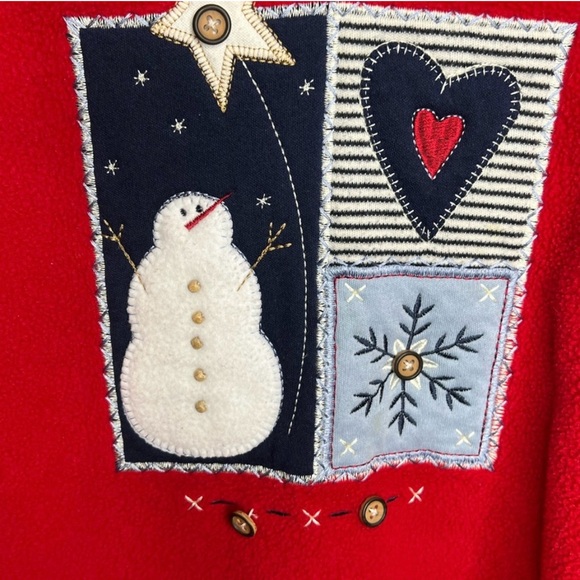 White Stag Snowman Sweatshirt Size Medium - Picture 2 of 3